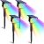 Solar Lights Waterproof 7 Modes Christmas Solar Spot Lights 29 LED Colorful Solar Powered Garden Landscape Spotlights 2 Mounting Ways Solar Lights for Outside Yard Patio Porch Driveway (4 Pack)