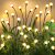 48 LED 4 Packs Solar Garden Lights, Firefly Lights Solar Outdoor Waterproof, Swaying Outdoor Lights with 2 Modes, High Flexibility Iron, Solar Powered Yard Patio Walkway Pathway Decoration, Warm White