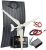 200W Wind Solar Kit Hybrid System: 100W Wind Turbine Generator + 100W Flexible Monocrystalline Solar Panel(Bump Surface) + Wind Controller + Solar Charge Regulator + Extension Cables