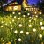 Salangae Solar Garden Lights, Solar Firefly Lights 6 Pack 60 LEDs, Sway by Wind, Solar Swaying Lights with IP65 Waterproof, Yard Patio Pathway Decoration, High Flexibility Iron Wire, Warm White